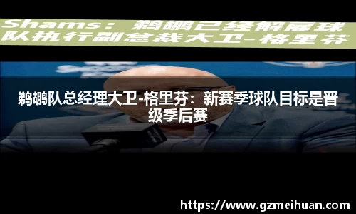鹈鹕队总经理大卫-格里芬：新赛季球队目标是晋级季后赛